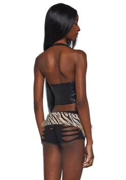 Club Exx Belts & Harnesses*Fun Escape Zebra Belt
