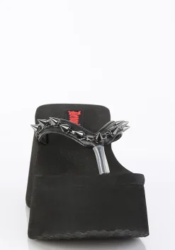 Demonia Sandals*Funn-35 Platform Thong Sandals