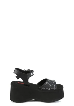 Demonia Sandals*Funn-10 Spider Platform Sandals