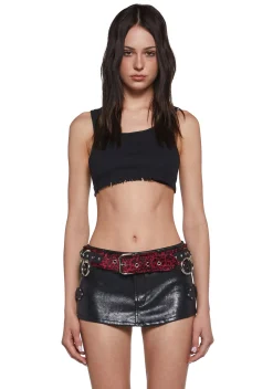 Funk Plus Belts & Harnesses*Fuzzy Leopard Ring Belt