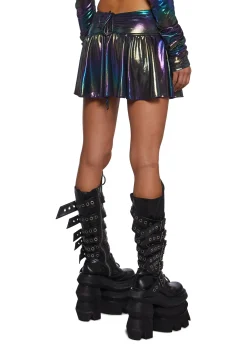 Club Exx Tops*Galaxy Gathered Long Sleeve Top