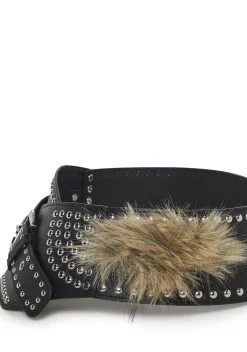 Club Exx Belts & Harnesses*Gambling Desert Studded Belt - Black