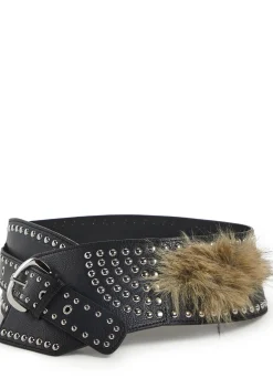 Club Exx Belts & Harnesses*Gambling Desert Studded Belt - Black