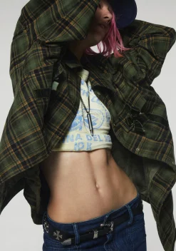 dELiA*s by Dolls Kill Outerwear|Plus*Get Hyped Plaid Shacket