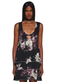 Current Mood Dresses|Plus*Get Over It Babydoll Dress - Floral