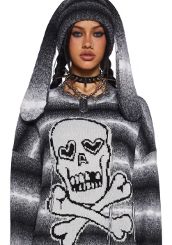 Current Mood Tops*Girly Grunge Sweater And Beanie Set
