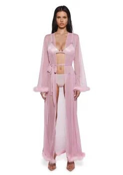 Sugar Thrillz Lingerie*Glam Morning Mesh Robe