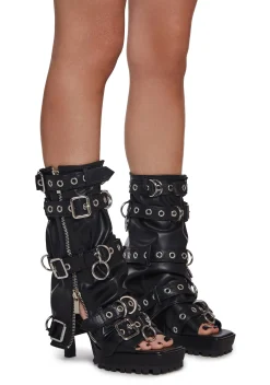 Current Mood Sandals*Glamour Industrial Platform Sandals