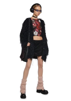 dELiA*s by Dolls Kill Bottoms*Glitter Milk N' Cookies Mini Skirt