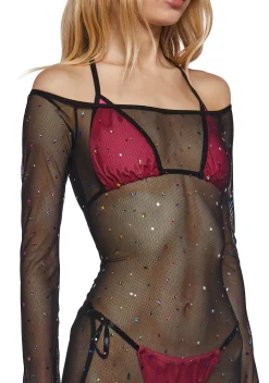 Current Mood Dresses|Plus*Glitter Spectacle Dress And Bikini Set