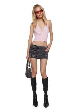 Sugar Thrillz Tops|Plus*Gloss Trap Halter Top