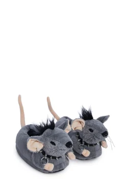 Current Mood Flats|Slippers*Gnaw On This Rat Slippers