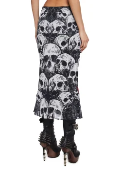 Widow Bottoms|Skirts*Goth Hysteria Midi Skirt