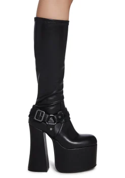 Current Mood Boots|Platforms*Gothic Echoes Stretch Platform Boots