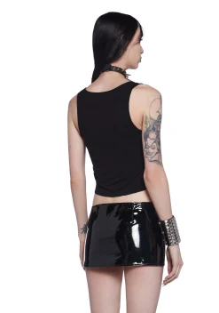 Widow Tops|Plus*Gutter Punk Rat Graphic Tank
