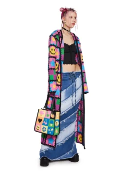 dELiA*s by Dolls Kill Outerwear*Happy In My Mind Crochet Cardigan