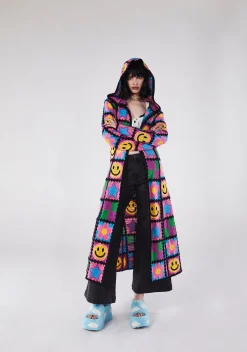 dELiA*s by Dolls Kill Outerwear*Happy In My Mind Crochet Cardigan