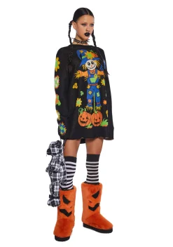 Trickz N' Treatz Tops*Harvest Heartwarmer Knit Sweater