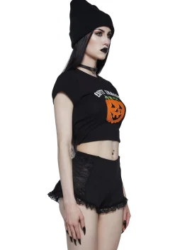 Trickz N' Treatz Tops*Haunted Hang Up Baby Tee