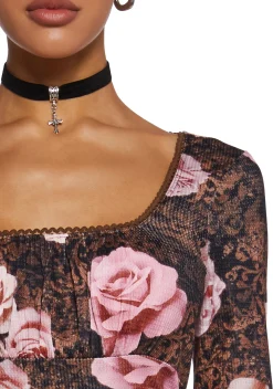 dELiA*s by Dolls Kill Tops|Plus*Hazy Memories Long Sleeve Top
