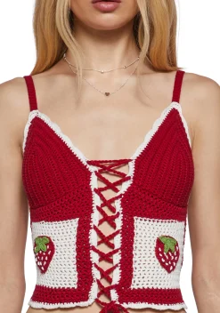 Sugar Thrillz Tops|Plus*Heart Of The Country Crochet Top