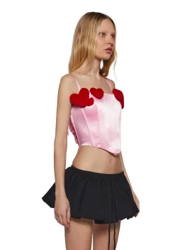 Sugar Thrillz Corsets|Tops*Hearts Aligned Corset Top