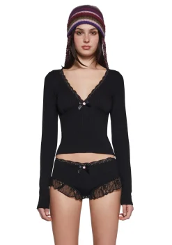 dELiA*s by Dolls Kill Lingerie|Plus*Hearts On Sleeves PJ Set