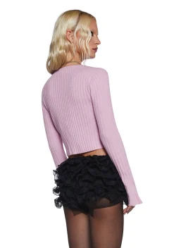 Sugar Thrillz Tops*Heating Up Tie Front Cardigan