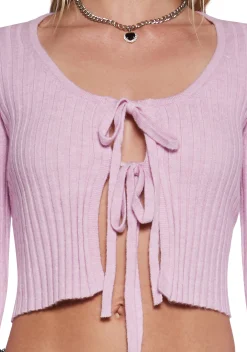 Sugar Thrillz Tops*Heating Up Tie Front Cardigan
