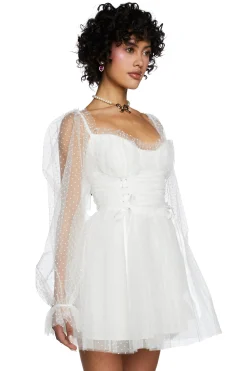 Sugar Thrillz Dresses*Heavenly Affair Babydoll Dress - White
