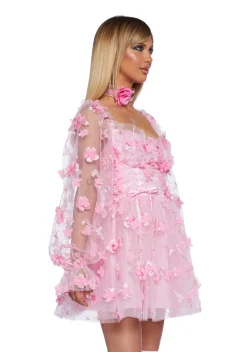 Sugar Thrillz Dresses*Heavenly Affair Babydoll Dress - Floral