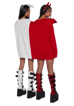 Trickz N' Treatz Tops*Heavenly Temptations Knit Sweater Set