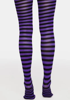 x_Leg Avenue Socks & Tights*Hex Appeal Striped Tights