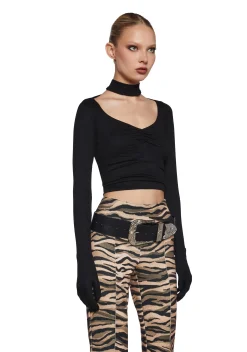 Current Mood Tops|Plus*High Rise Connections Long Sleeve Top
