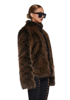 Current Mood Outerwear|Plus*High Society Babe Faux Fur Coat
