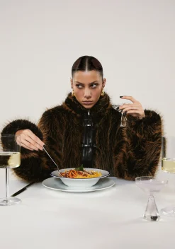 Current Mood Outerwear|Plus*High Society Babe Faux Fur Coat