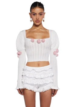 Sugar Thrillz Tops*High Society Long Sleeve Top