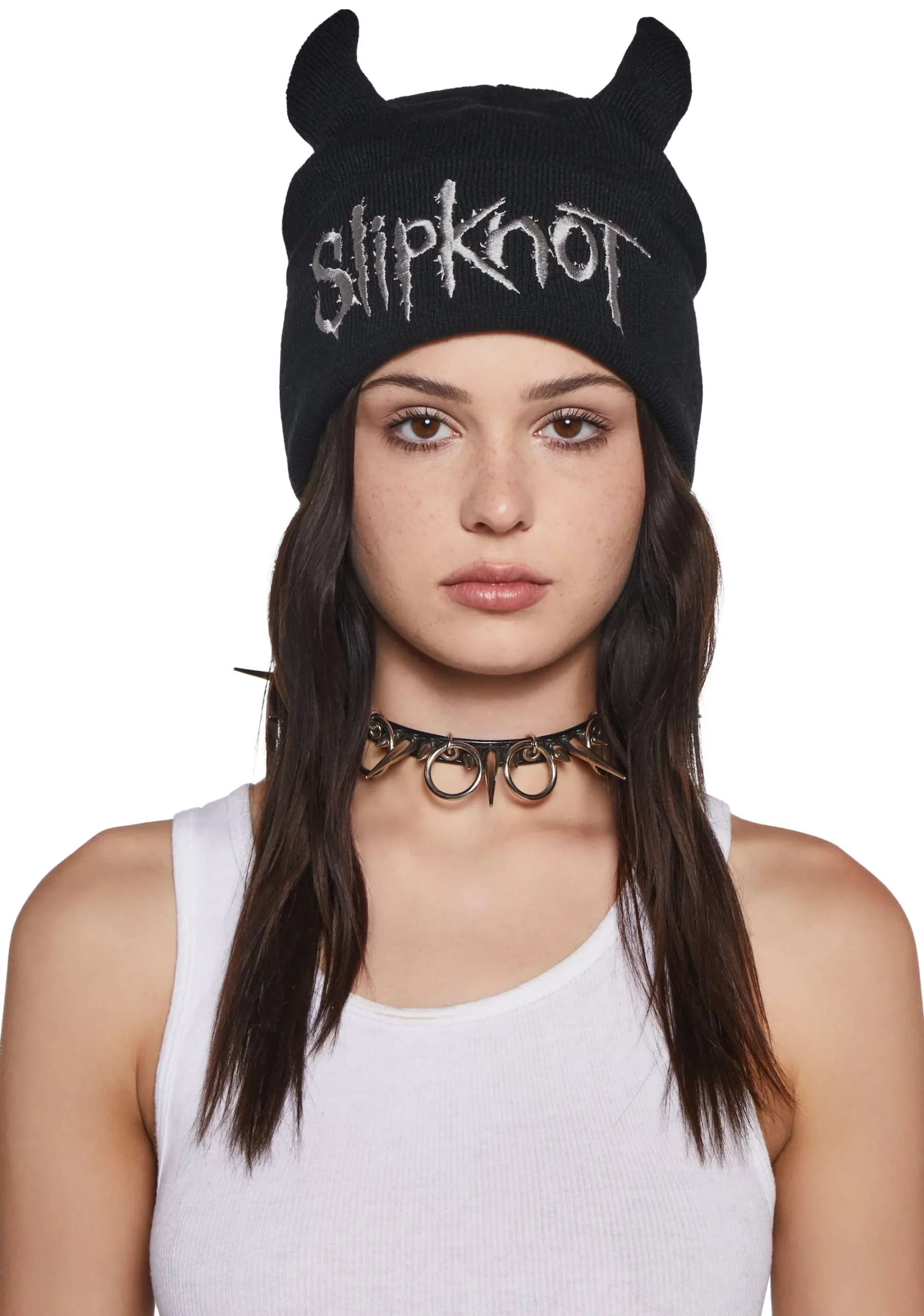 Dolls Kill x Slipknot Hats*Hive Mind Horned Beanie