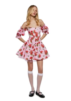 Sugar Thrillz Dresses|Plus*Holding Court Corset Dress - Pink