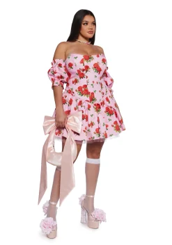 Sugar Thrillz Dresses|Plus*Holding Court Corset Dress - Pink