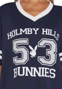 Playboy by Dolls Kill Tops*Holmby Hills Varsity Tee