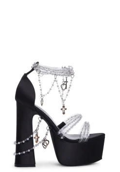 Sugar Thrillz Platforms|Heels*Holy Revelation Platform Heels - Black