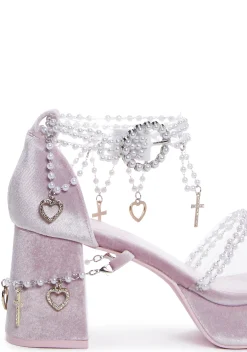 Sugar Thrillz Sandals*Holy Revelation Platform Sandals - Pink