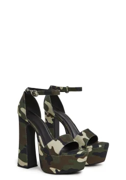 Current Mood Platforms|Heels*Holy Revelation Pure Platform Heels - Camo