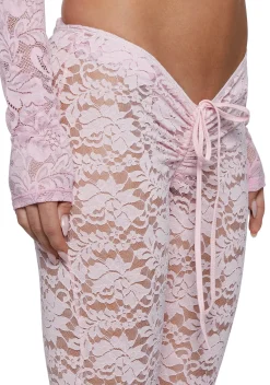 Sugar Thrillz Bottoms|Pants*Honey Whip V-Cut Lace Bell Bottoms