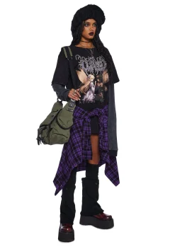 Widow Tops|Plus*Hopelessly Fated Long Sleeve Tee