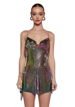 Current Mood Dresses|Plus*Iconic Debut Chain Mail Dress