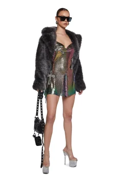 Current Mood Dresses|Plus*Iconic Debut Chain Mail Dress