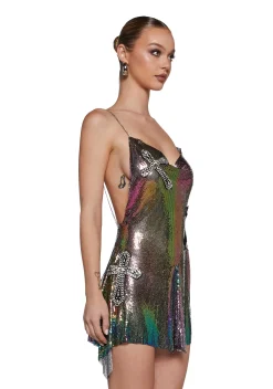 Current Mood Dresses|Plus*Iconic Debut Chain Mail Dress