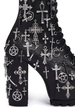 Widow Boots|Platforms*Idol Worship Charm Boots